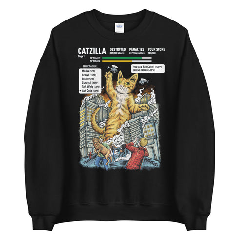 Catzilla Video Game Sweatshirt